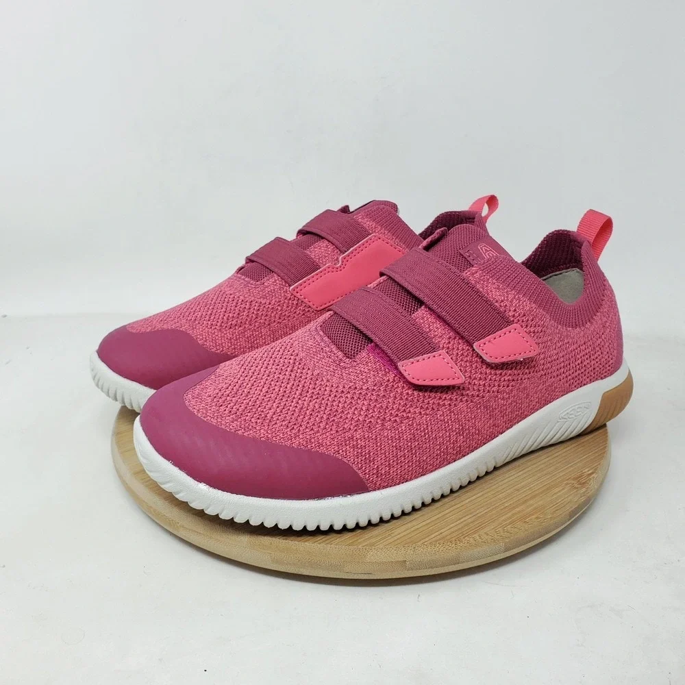 KEEN KNX Knit Shoes‎ Big Kids 6 Pink Low Lightweight Double Straps Girls Boys